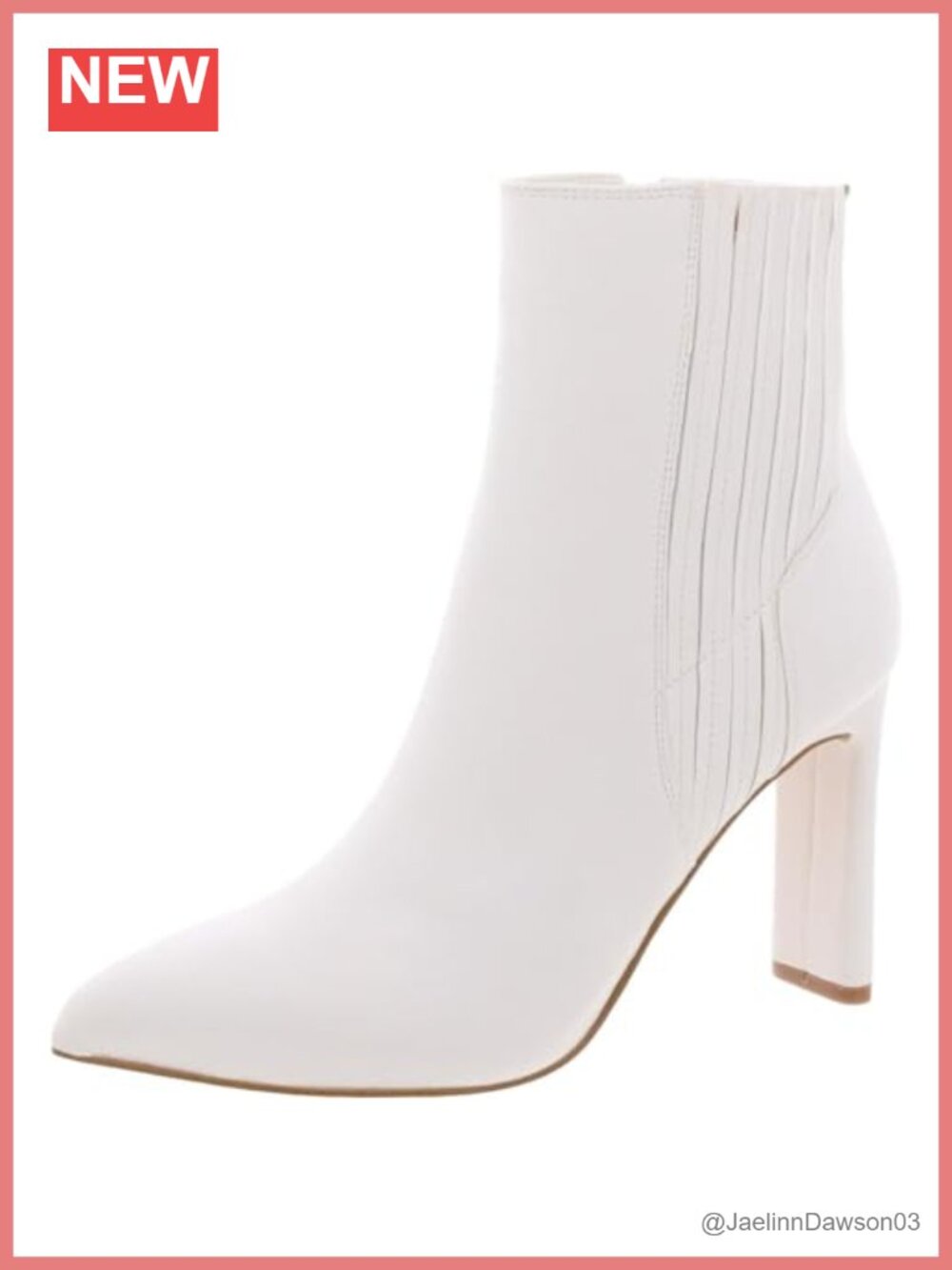 Pointed Toe Stiletto Ankle Bootie with Synthetic Upper and Inside Zip